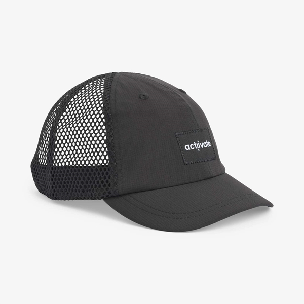 Actiivate Blaze Foldable Soild Trucker Cap - Black